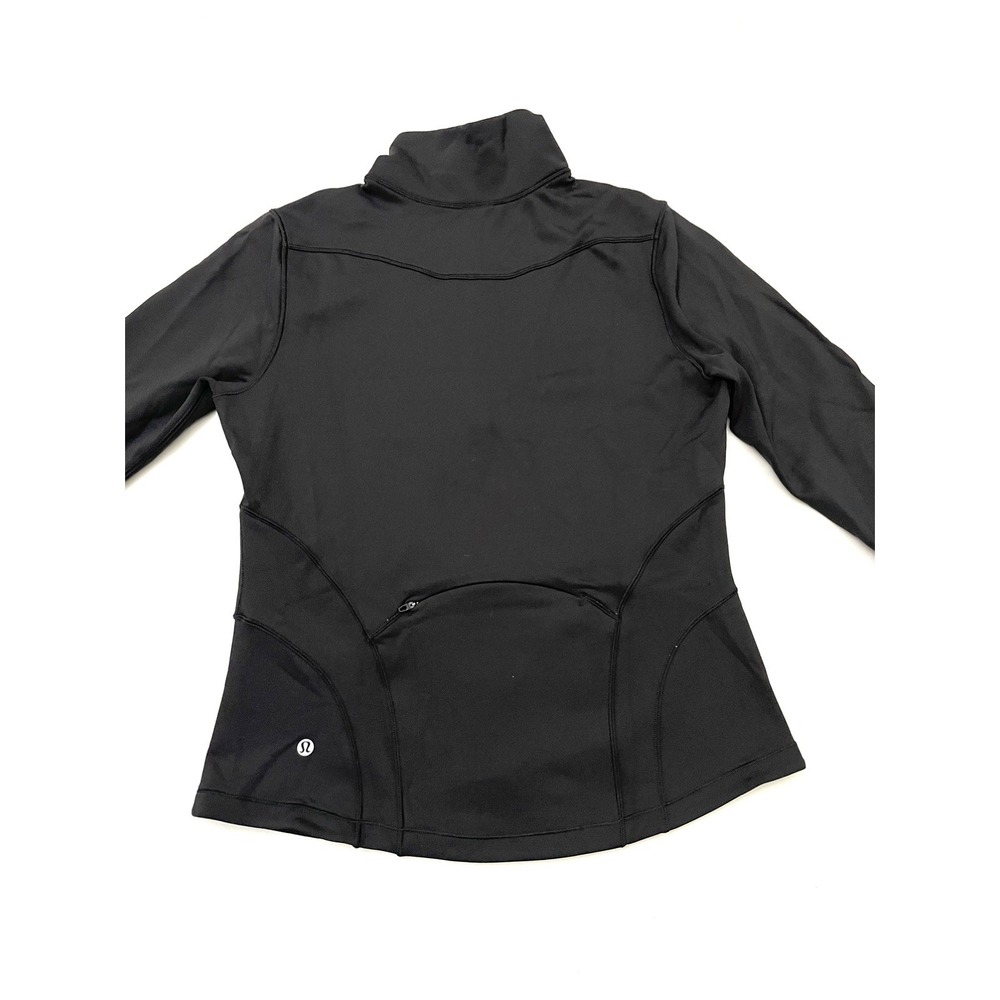 Lululemon Flash Forward Full Zip Jacket 8 Black Stretch Wicking Wind Resistant - Picture 2 of 7